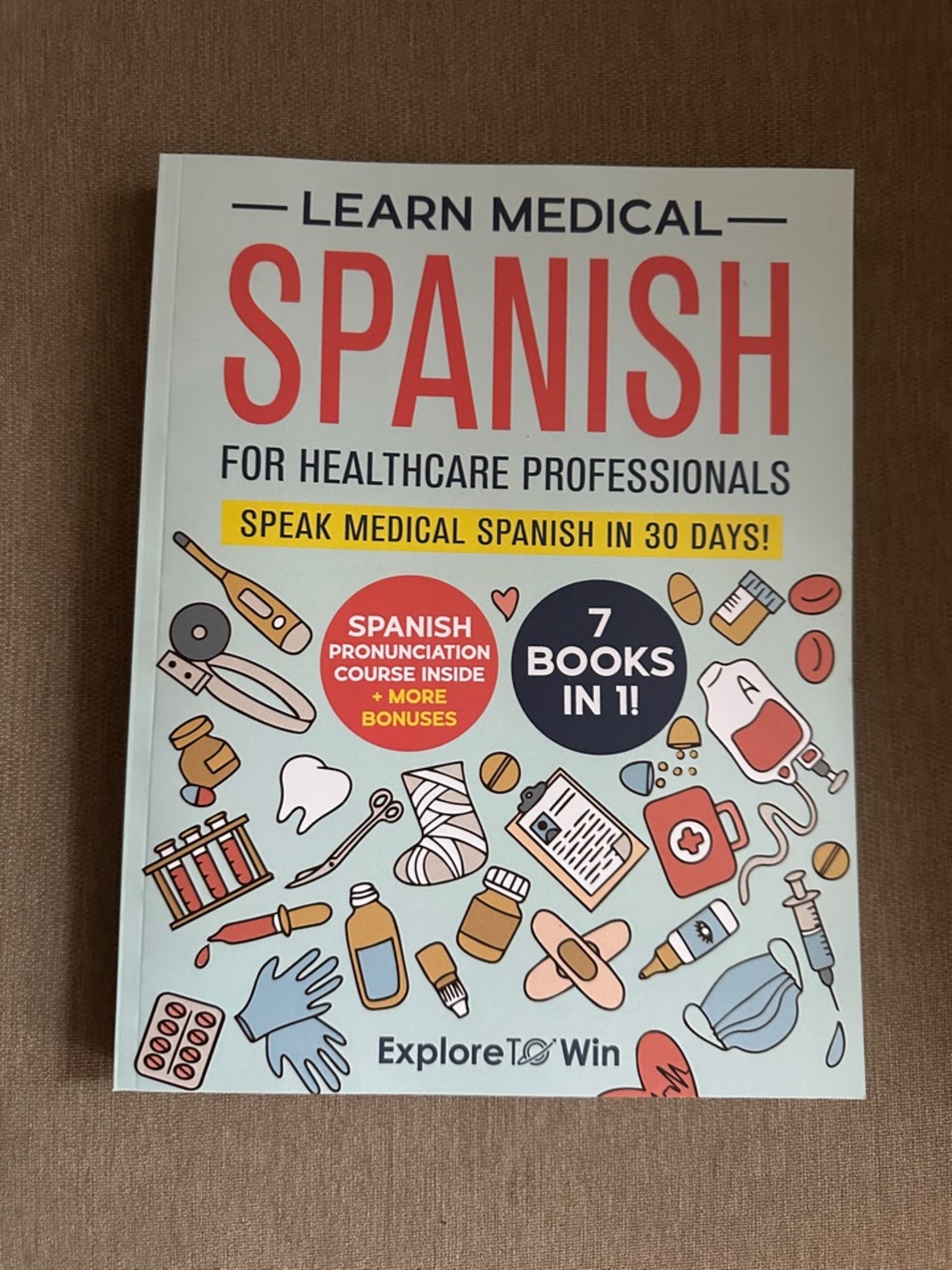 Learn Medical Spanish for Healthcare Professionals Book - Brand new